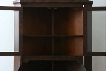 中古　北海道民芸家具　#145　和洋どちらの空間にも馴染むシックな隅棚　(R-077606)