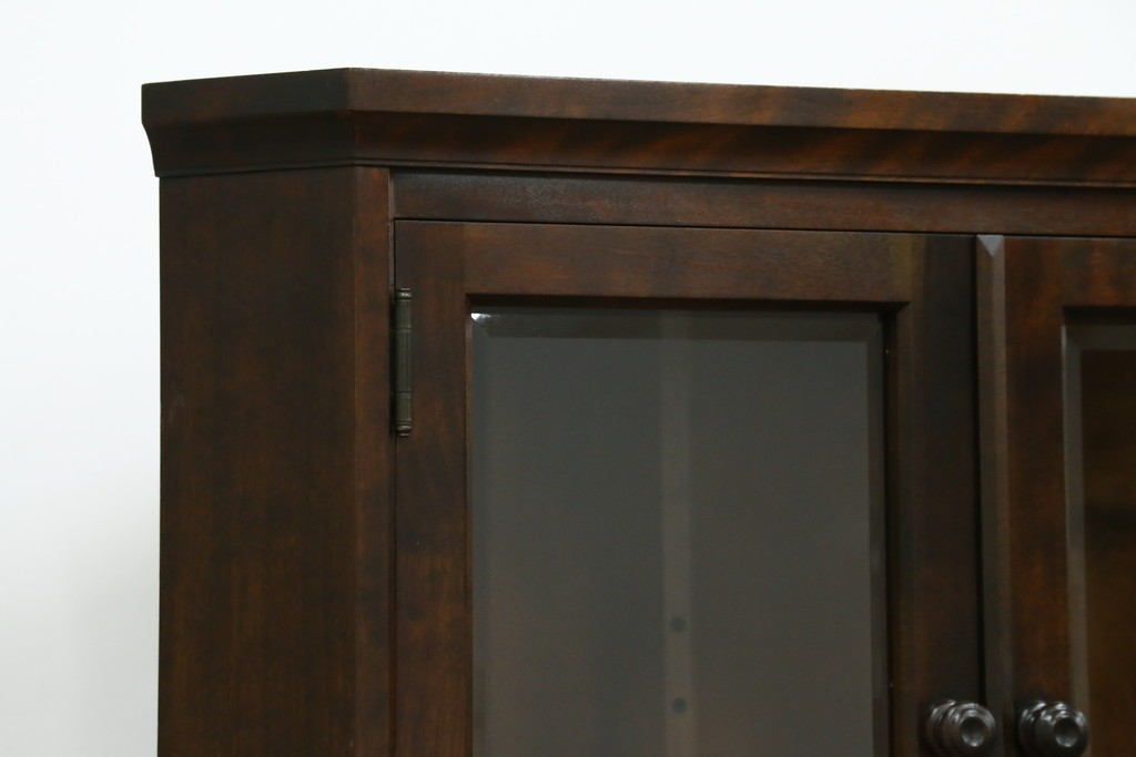 中古　北海道民芸家具　#145　和洋どちらの空間にも馴染むシックな隅棚　(R-077606)