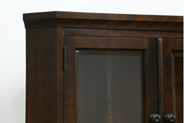 中古　北海道民芸家具　#145　和洋どちらの空間にも馴染むシックな隅棚　(R-077606)