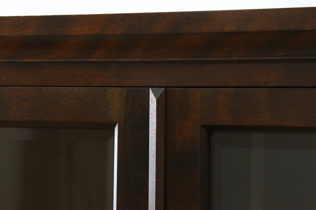 中古　北海道民芸家具　#145　和洋どちらの空間にも馴染むシックな隅棚　(R-077606)