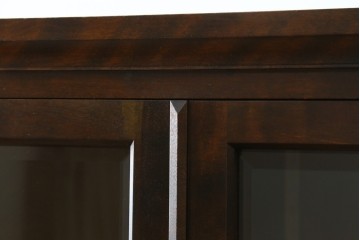 中古　北海道民芸家具　#145　和洋どちらの空間にも馴染むシックな隅棚　(R-077606)