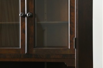 中古　北海道民芸家具　#145　和洋どちらの空間にも馴染むシックな隅棚　(R-077606)