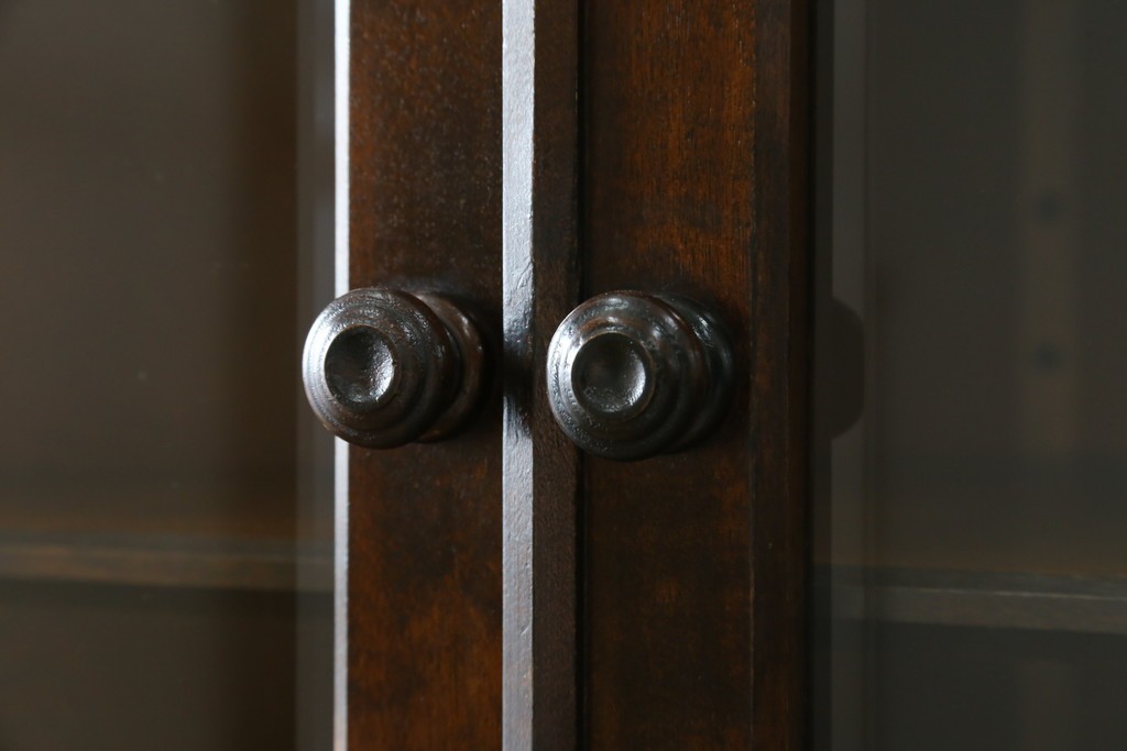 中古　北海道民芸家具　#145　和洋どちらの空間にも馴染むシックな隅棚　(R-077606)