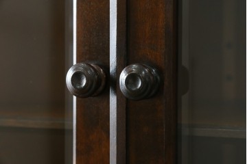 中古　北海道民芸家具　#145　和洋どちらの空間にも馴染むシックな隅棚　(R-077606)