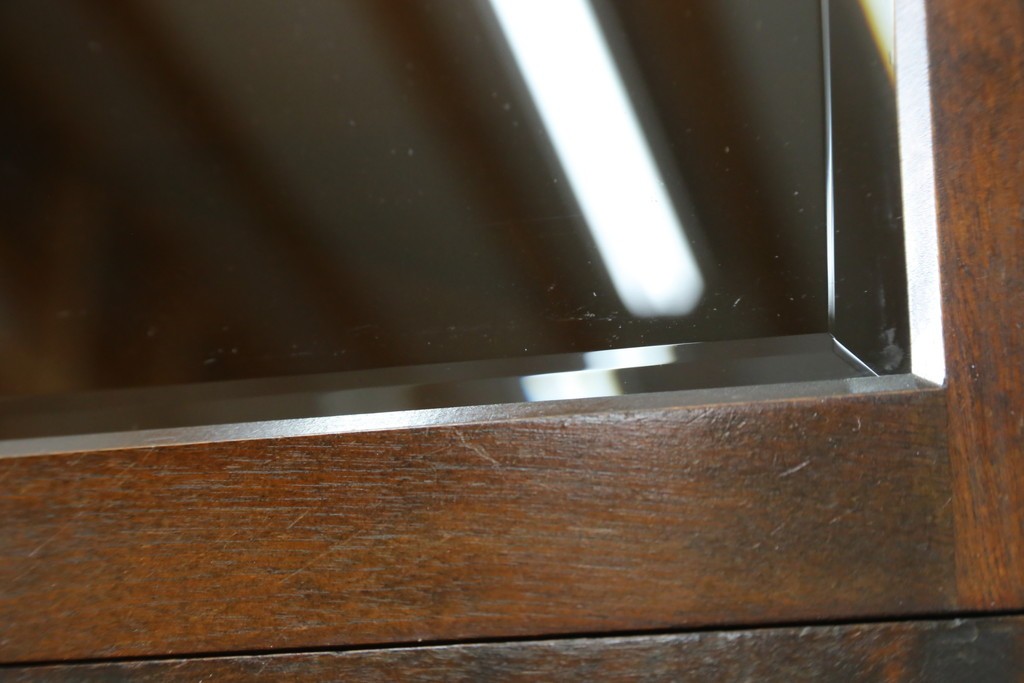 中古　北海道民芸家具　#145　和洋どちらの空間にも馴染むシックな隅棚　(R-077606)