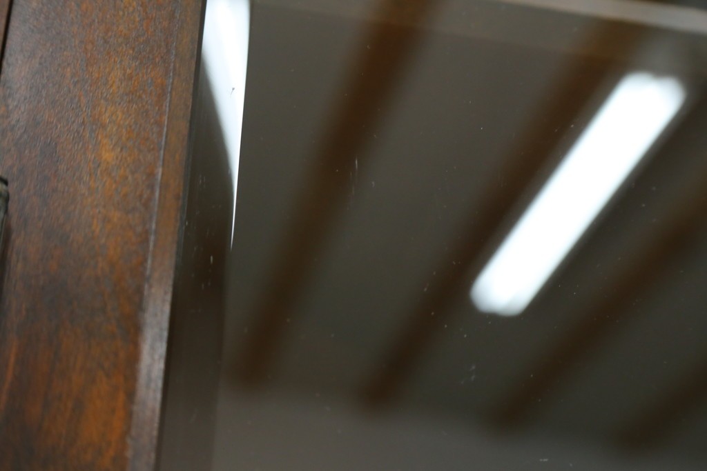 中古　北海道民芸家具　#145　和洋どちらの空間にも馴染むシックな隅棚　(R-077606)