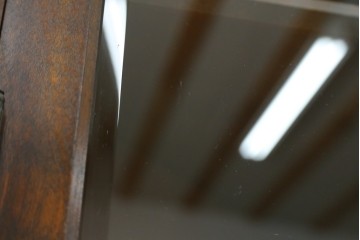 中古　北海道民芸家具　#145　和洋どちらの空間にも馴染むシックな隅棚　(R-077606)