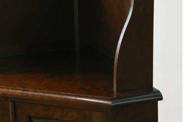 中古　北海道民芸家具　#145　和洋どちらの空間にも馴染むシックな隅棚　(R-077606)