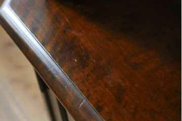 中古　北海道民芸家具　#145　和洋どちらの空間にも馴染むシックな隅棚　(R-077606)