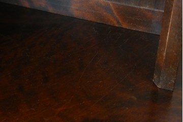 中古　北海道民芸家具　#145　和洋どちらの空間にも馴染むシックな隅棚　(R-077606)