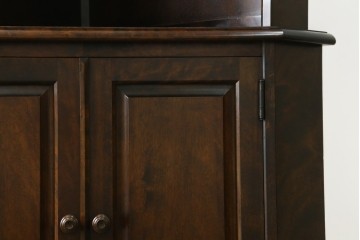 中古　北海道民芸家具　#145　和洋どちらの空間にも馴染むシックな隅棚　(R-077606)