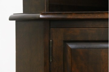 中古　北海道民芸家具　#145　和洋どちらの空間にも馴染むシックな隅棚　(R-077606)