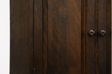 中古　北海道民芸家具　#145　和洋どちらの空間にも馴染むシックな隅棚　(R-077606)