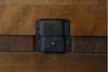 中古　北海道民芸家具　#145　和洋どちらの空間にも馴染むシックな隅棚　(R-077606)