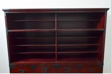 中古　美品　筑後民芸　上質な和の雰囲気を高める茶箪笥(茶棚、戸棚、収納棚、食器棚、整理箪笥、収納箪笥、チェスト、キャビネット、引き出し、和箪笥)(R-077611)