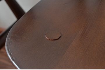 イギリスビンテージ　ERCOL(アーコール)　落ち着いた色味とシンプルなデザインが魅力的なフープバックチェア3脚セット(ダイニングチェア、ウィンザーチェア、ウインザーチェア、ワークチェア、板座チェア、椅子、イス、ヴィンテージ、英国、北欧)(R-077612)
