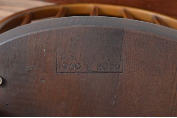 イギリスビンテージ　ERCOL(アーコール)　落ち着いた色味とシンプルなデザインが魅力的なフープバックチェア3脚セット(ダイニングチェア、ウィンザーチェア、ウインザーチェア、ワークチェア、板座チェア、椅子、イス、ヴィンテージ、英国、北欧)(R-077612)
