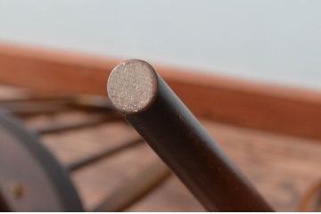 イギリスビンテージ　ERCOL(アーコール)　落ち着いた色味とシンプルなデザインが魅力的なフープバックチェア3脚セット(ダイニングチェア、ウィンザーチェア、ウインザーチェア、ワークチェア、板座チェア、椅子、イス、ヴィンテージ、英国、北欧)(R-077612)