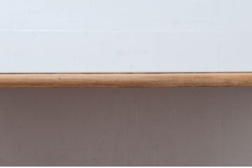 フランスアンティーク　バーチ材　古い木味とダブルピラーが素敵なダイニングテーブル(食卓、4人掛け、6人掛け、作業台、ワークテーブル)(R-077615)