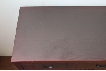 中古　タモ材　上質な和の空間を演出する水屋箪笥サイドボードセット(サイドキャビネット、収納棚、戸棚、食器棚、茶箪笥)(R-077624)
