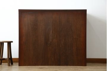中古　タモ材　上質な和の空間を演出する水屋箪笥サイドボード(サイドキャビネット、収納棚、戸棚、食器棚、茶箪笥)(R-077626)