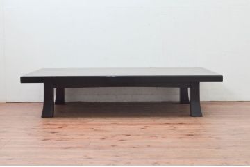 中古　美品!!　株式会社輪島工芸　輪島塗り　繊細な図柄が美しい蒔絵座卓(ローテーブル、センターテーブル、リビングテーブル)(定価約180万円)(R-077628)