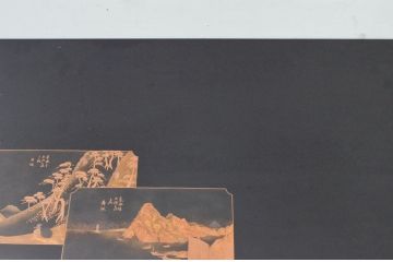 中古　美品!!　株式会社輪島工芸　輪島塗り　繊細な図柄が美しい蒔絵座卓(ローテーブル、センターテーブル、リビングテーブル)(定価約180万円)(R-077628)