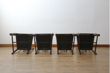 イギリスアンティーク　オーク材　クラシカルで気品漂うスタイルが魅力的なダイニングチェア4脚セット(椅子、イス、英国)(R-077631)