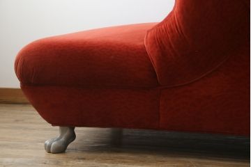 中古　ドイツ製　ブレッツ社(BRETZ)　優雅で気品あふれる佇まいが美しいシェーズロング(カウチソファ、2人掛け、長椅子)(R-077632)