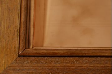 中古　美品!!　欅(ケヤキ)材　美しい木目が魅力的な関西火鉢(囲炉裏、座卓、木製火鉢、長火鉢、ローテーブル)(R-077633)