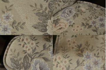 中古　カリモク家具(karimoku)　ゆったりと座れるキャスター付きダイニングアームチェア4脚セット(ダイニングチェア、ラウンジチェア、イス、椅子)(定価4脚で約32万円)(R-077636)