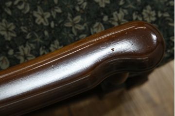 中古　美品　カリモク家具(karimoku)　ゆったりと座れるキャスター付きダイニングアームチェア4脚セット(ダイニングチェア、ラウンジチェア、イス、椅子)(定価4脚で約32万円)(R-077637)
