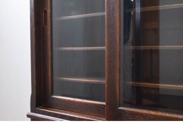 中古　美品　希少　飛騨産業　PROVINCIAL(プロヴィンシャル・プロビンシャル)　使い込まれた木の風合いが味わい深い食器棚(カップボード、水屋棚、収納棚、戸棚、飾り棚、キャビネット)(R-077638)