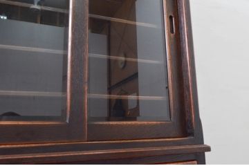 中古　美品　希少　飛騨産業　PROVINCIAL(プロヴィンシャル・プロビンシャル)　使い込まれた木の風合いが味わい深い食器棚(カップボード、水屋棚、収納棚、戸棚、飾り棚、キャビネット)(R-077638)