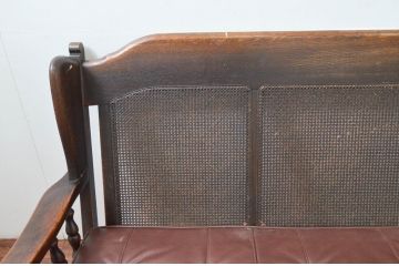 中古　飛騨産業　キツツキ　PROVINCIAL(プロヴィンシャル・プロビンシャル)シリーズ　シックな佇まいが魅力的な3人掛けソファ(3P、三人掛け、アームソファ)(定価約85万円)(R-077639)