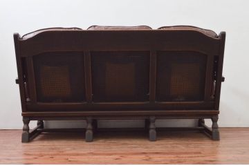 中古　飛騨産業　キツツキ　PROVINCIAL(プロヴィンシャル・プロビンシャル)シリーズ　シックな佇まいが魅力的な3人掛けソファ(3P、三人掛け、アームソファ)(定価約85万円)(R-077639)