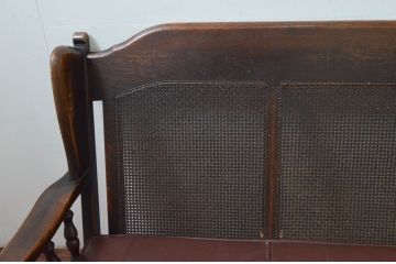 中古　飛騨産業　キツツキ　PROVINCIAL(プロヴィンシャル・プロビンシャル)シリーズ　シックな佇まいが魅力的な3人掛けソファ(3P、三人掛け、アームソファ)(定価約85万円)(R-077640)