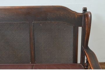 中古　飛騨産業　キツツキ　PROVINCIAL(プロヴィンシャル・プロビンシャル)シリーズ　シックな佇まいが魅力的な3人掛けソファ(3P、三人掛け、アームソファ)(定価約85万円)(R-077640)