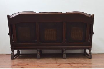 中古　飛騨産業　キツツキ　PROVINCIAL(プロヴィンシャル・プロビンシャル)シリーズ　シックな佇まいが魅力的な3人掛けソファ(3P、三人掛け、アームソファ)(定価約85万円)(R-077640)