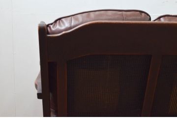 中古　飛騨産業　キツツキ　PROVINCIAL(プロヴィンシャル・プロビンシャル)シリーズ　シックな佇まいが魅力的な3人掛けソファ(3P、三人掛け、アームソファ)(定価約85万円)(R-077640)