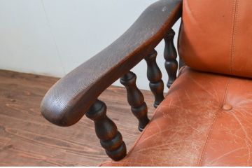 中古　飛騨産業　キツツキ　PROVINCIAL(プロヴィンシャル・プロビンシャル)シリーズ　温かみのある佇まいが魅力的な1人掛けソファ(1P、一人掛け、アームソファ)(定価約47万円)(R-077641)