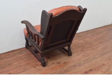 中古　飛騨産業　キツツキ　PROVINCIAL(プロヴィンシャル・プロビンシャル)シリーズ　温かみのある佇まいが魅力的な1人掛けソファ(1P、一人掛け、アームソファ)(定価約47万円)(R-077641)