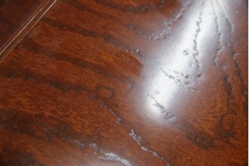 和製アンティーク　高級品!!　総欅(ケヤキ)材　赤みがかった色味が美しい帳場机(簿記机、ライティングビューロー、両袖机、座机、在宅用、在宅ワーク用)(R-077645)