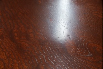 和製アンティーク　高級品!!　総欅(ケヤキ)材　赤みがかった色味が美しい帳場机(簿記机、ライティングビューロー、両袖机、座机、在宅用、在宅ワーク用)(R-077645)