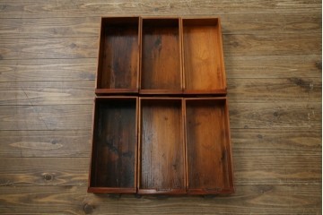 和製アンティーク　高級品!!　総欅(ケヤキ)材　赤みがかった色味が美しい帳場机(簿記机、ライティングビューロー、両袖机、座机、在宅用、在宅ワーク用)(R-077645)