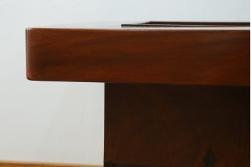 和製アンティーク　総欅(ケヤキ)材　極厚の天板が重厚感のある関西火鉢　(R-077668)