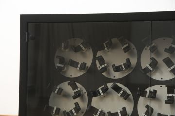 中古　津島工作所　時計　自動巻き上げ機　40本巻き(ワインディングマシーン、ウォッチワインダー、腕時計収納ボックス)(定価約150万円)(R-077669)