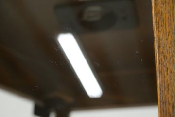 中古　美品　インテルナ南條　洗練された佇まいが魅力的なヘキサゴン縦型キュリオケース(飾り棚、ガラスケース、ショーケース、コレクションケース、キャビネット)(定価約40万円)(R-077671)