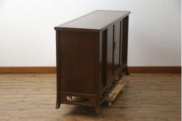 中古　美品　指物家具　吉蔵　洗練された佇まいが魅力的なサイドボード(サイドキャビネット、収納棚、戸棚)(R-077674)