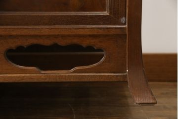中古　美品　指物家具　吉蔵　洗練された佇まいが魅力的なサイドボード(サイドキャビネット、収納棚、戸棚)(R-077674)